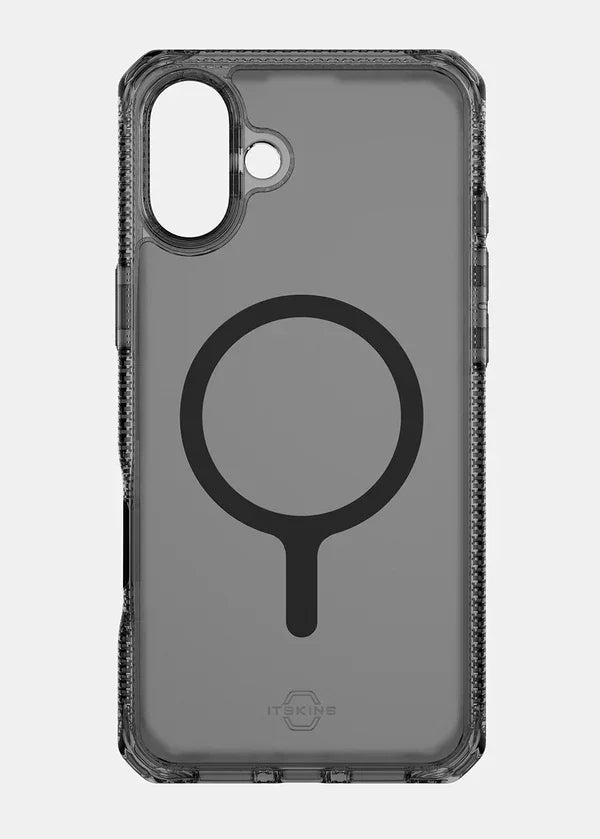 iPhone 16 Itskins Hybrid Vapor Touch Magsafe Case - Smoke - Tashqila iPhone 16 Itskins Hybrid Vapor Touch Magsafe Case - Smoke - Tashqila